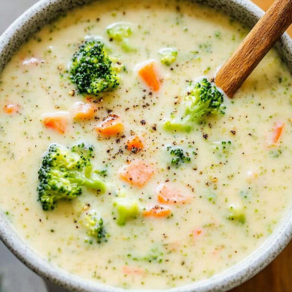 Recipe preparation for Broccoli Cheese Soup
