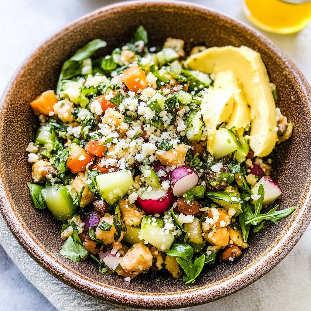 Recipe preparation for Jennifer Aniston Salad