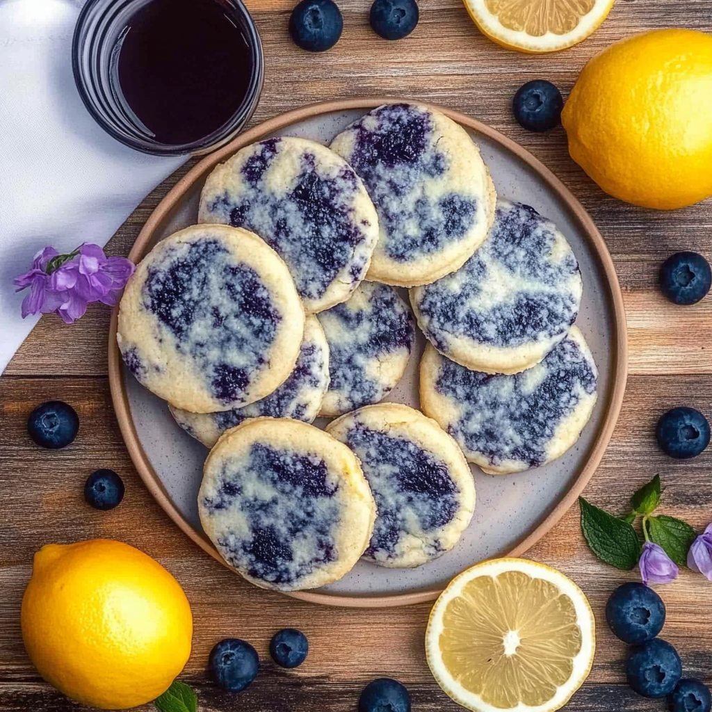 Recipe preparation for Lemon Blueberry Cheesecake Cookies