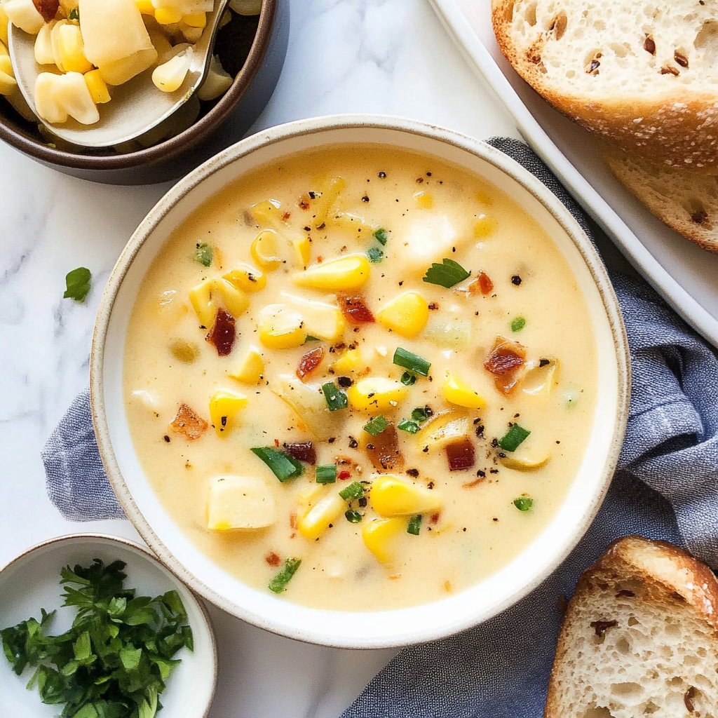 Recipe preparation for Potato Corn Chowder