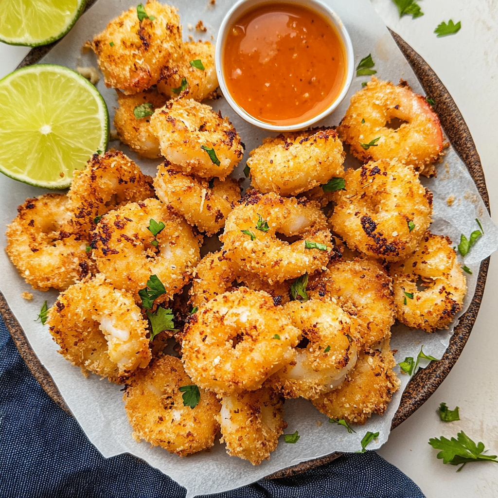 Recipe preparation for Air Fryer Coconut Shrimp