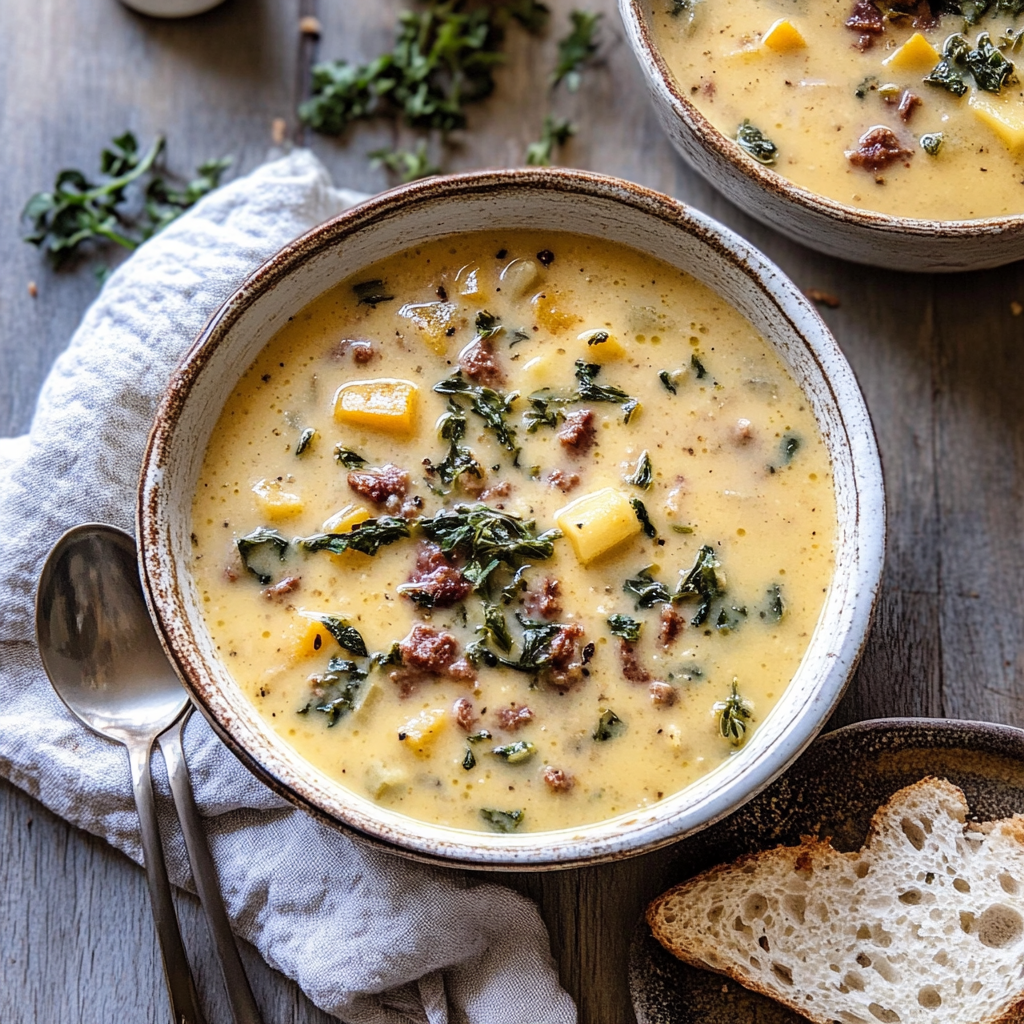 Recipe preparation for Zuppa Toscana Instant Pot Soup
