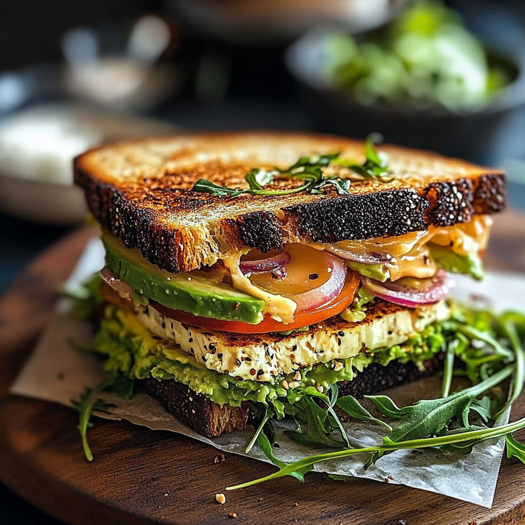 Recipe preparation for Havarti Avocado Sandwich