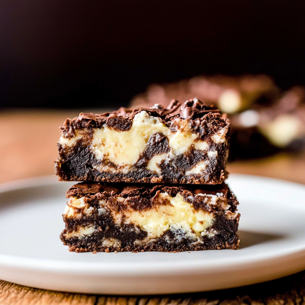 Recipe preparation for Coconut Cheesecake Brownies