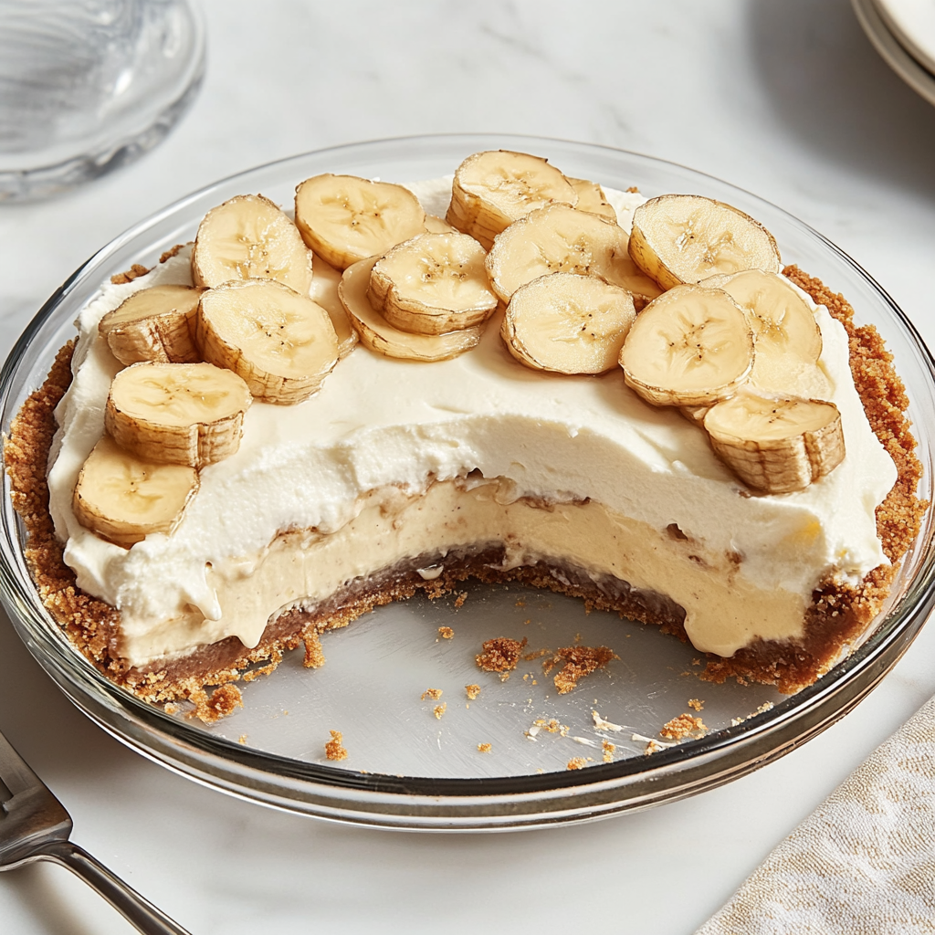 Recipe preparation for Banana Cream Pie