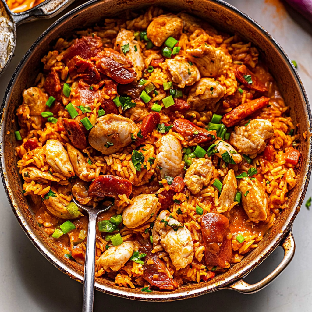 Recipe preparation for Jambalaya