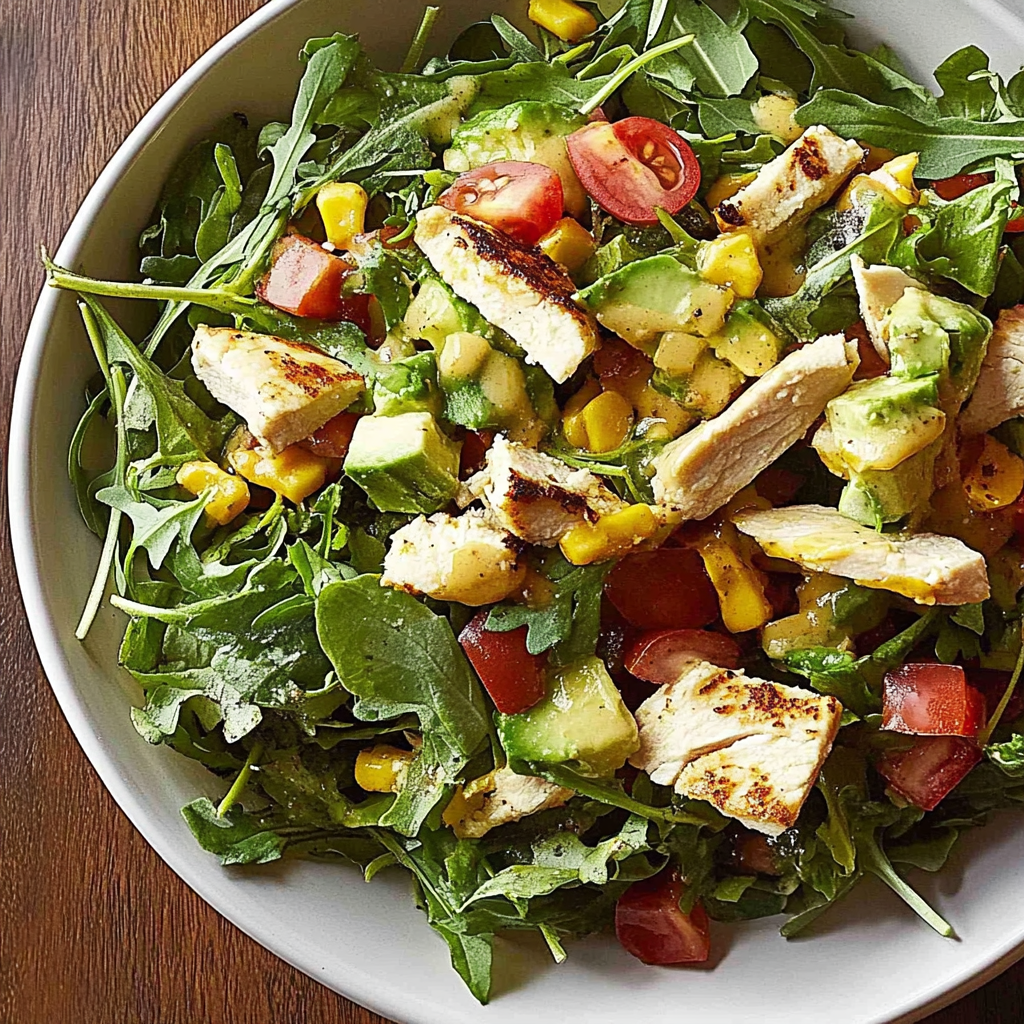 Recipe preparation for Grilled Tequila Lime Chicken Taco Salad