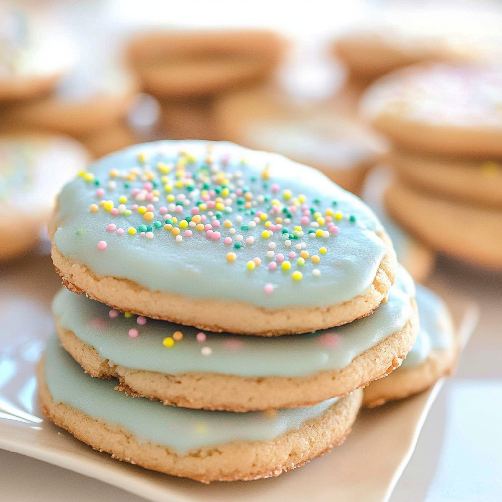 Recipe preparation for Spring Shortbread Cookies