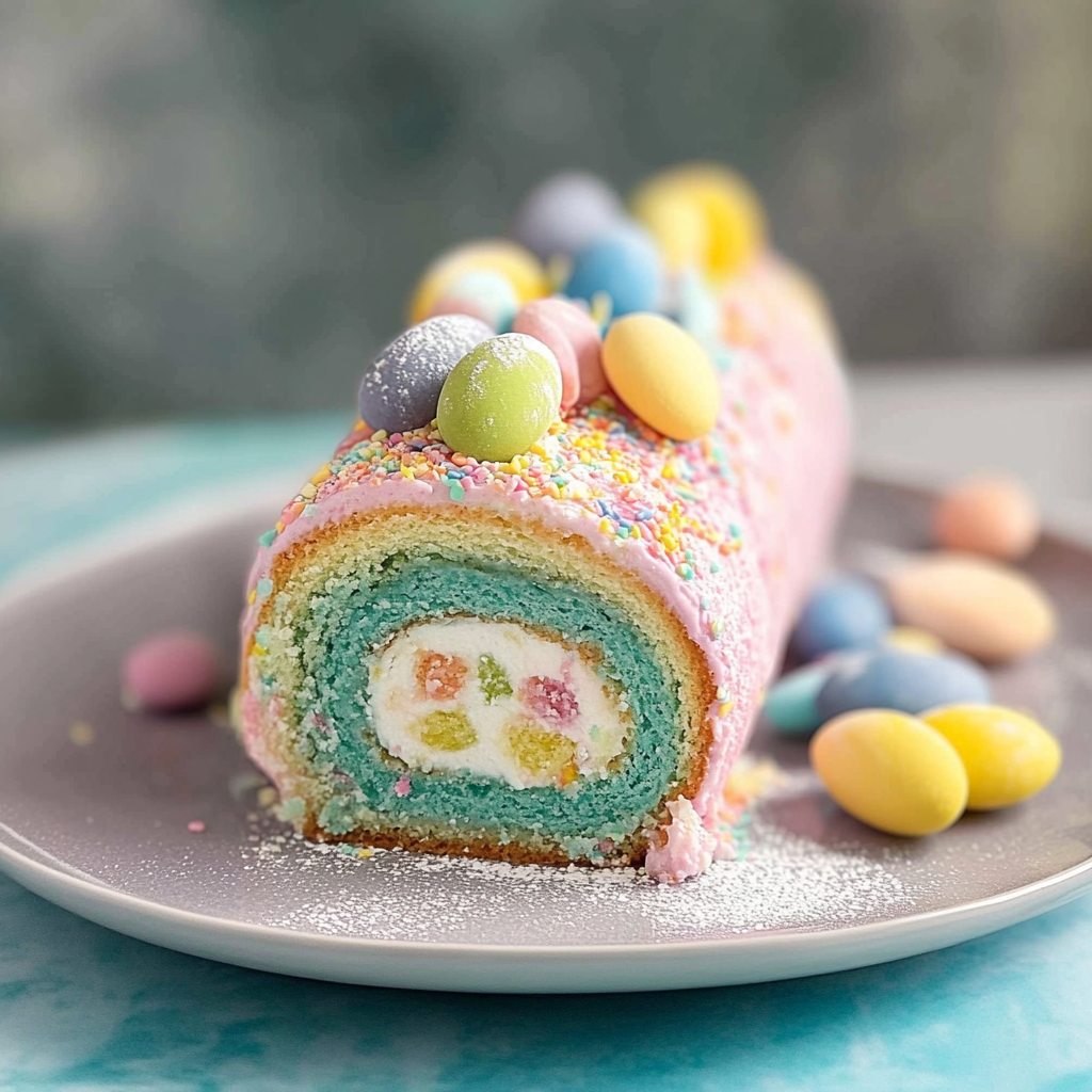 Recipe preparation for Easter Cake Roll