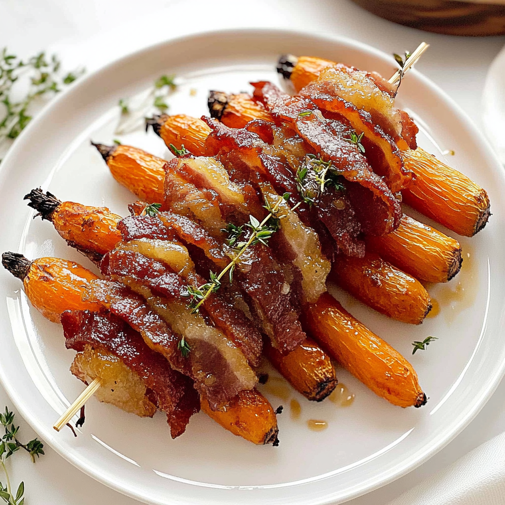 Recipe preparation for Maple Bacon Carrots