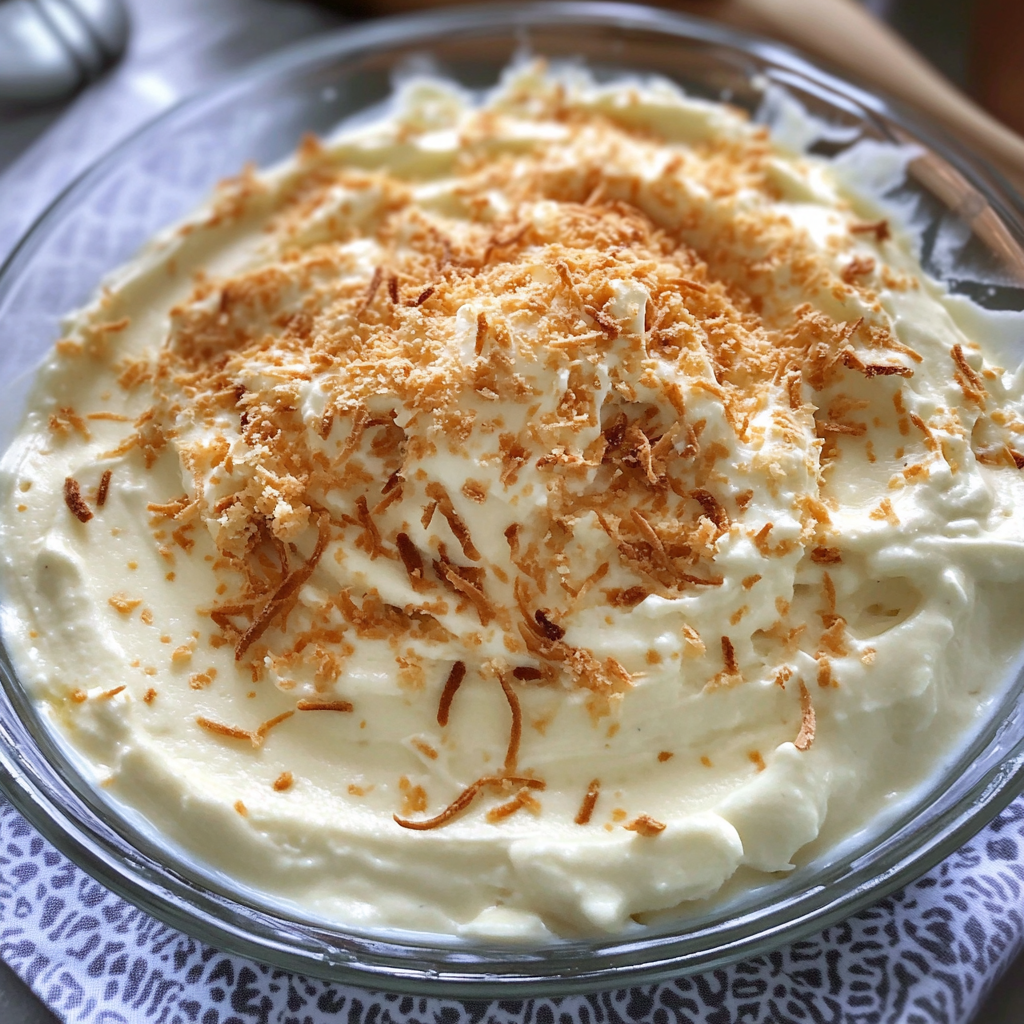 Recipe preparation for Coconut Cream Pie Dip