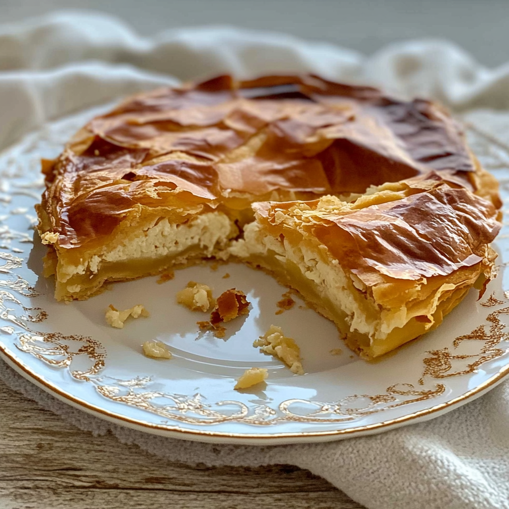 Recipe preparation for Greek Cheese Pie