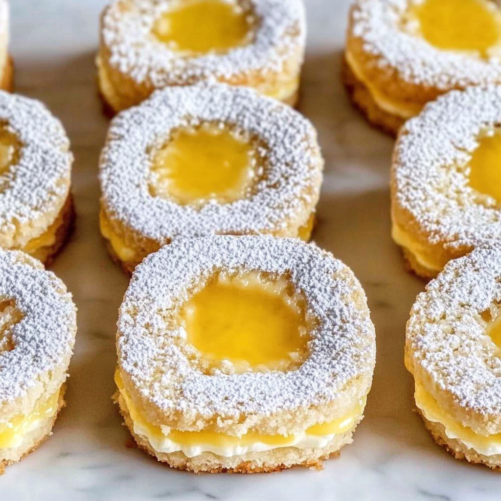 Recipe preparation for Lemon Pie Sandwich Cookies