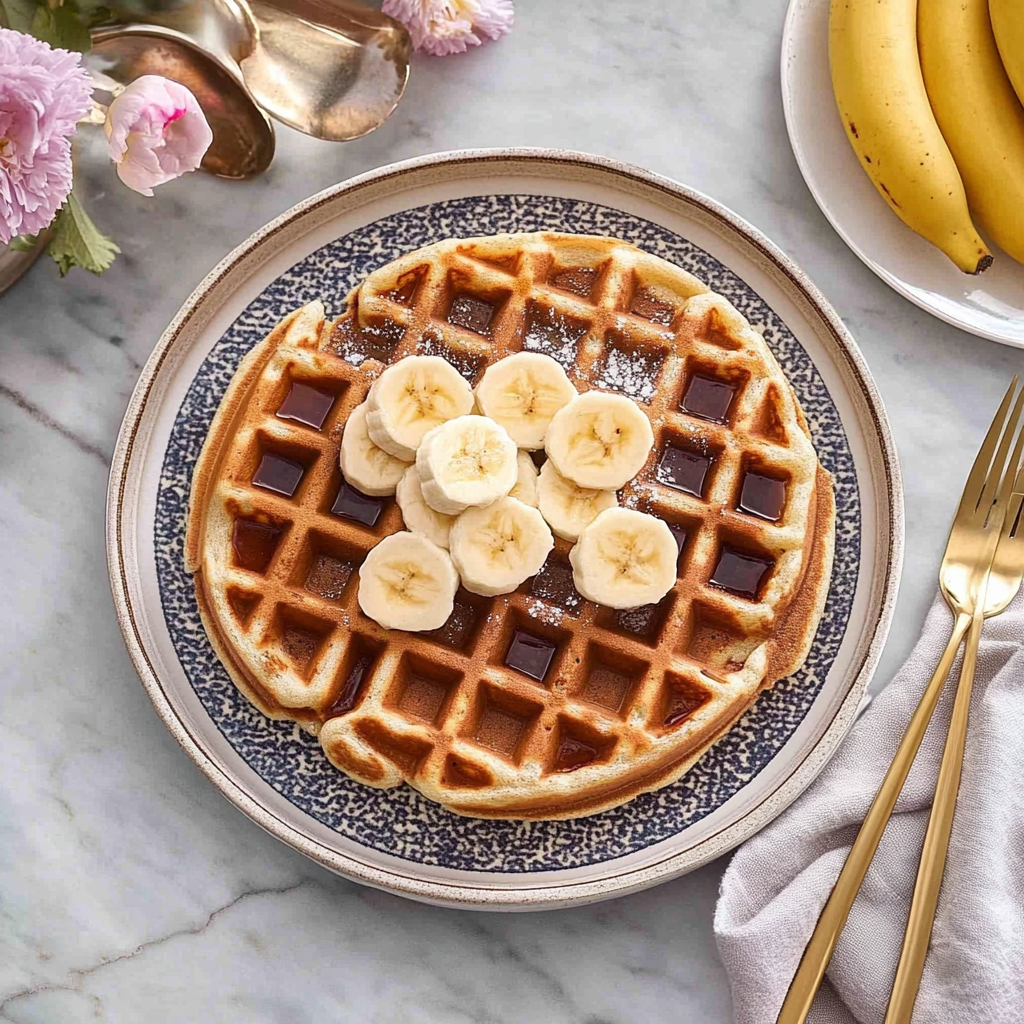 Recipe preparation for Banana Waffles