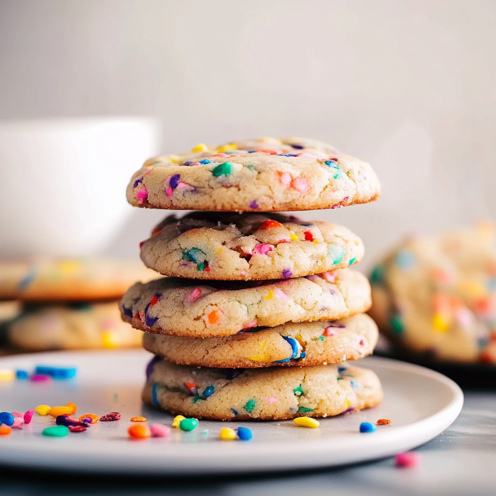 Recipe preparation for Confetti Cookies