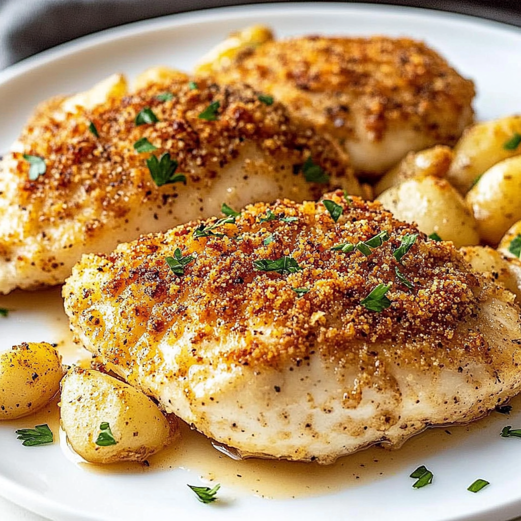Recipe preparation for Longhorn Steakhouse Parmesan Chicken