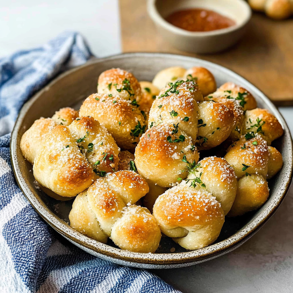 Recipe preparation for Garlic Knots