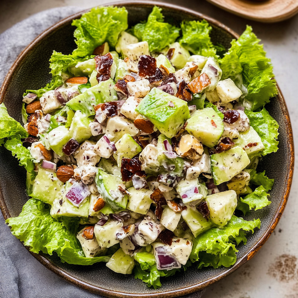 Recipe preparation for Waldorf Salad