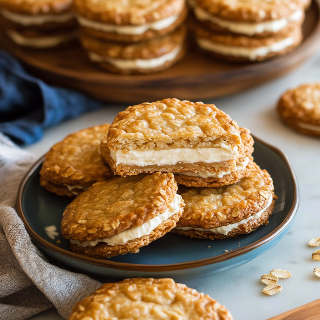 Recipe preparation for Oatmeal Cream Pies