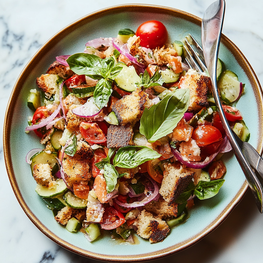 Recipe preparation for Panzanella