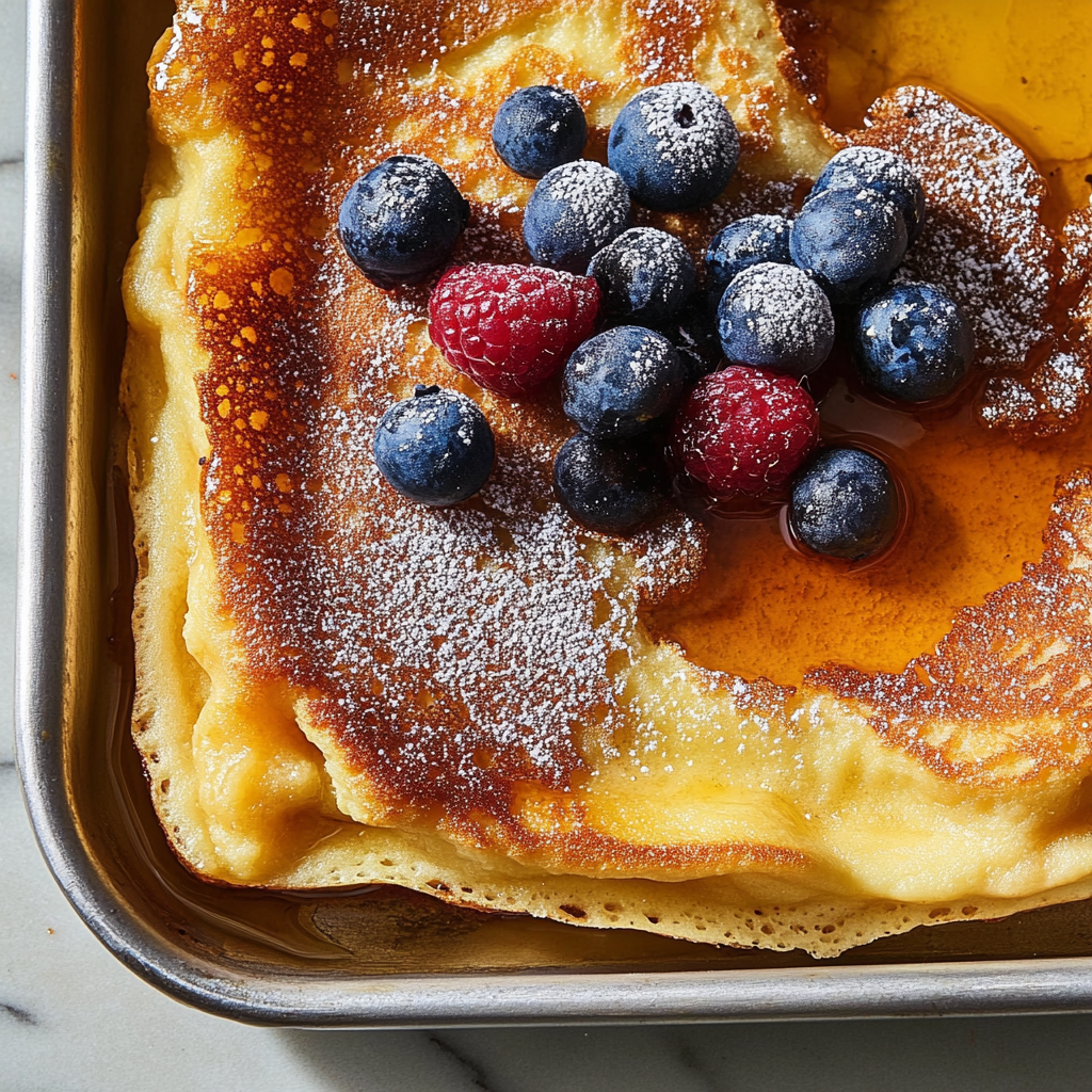 Recipe preparation for German Pancake