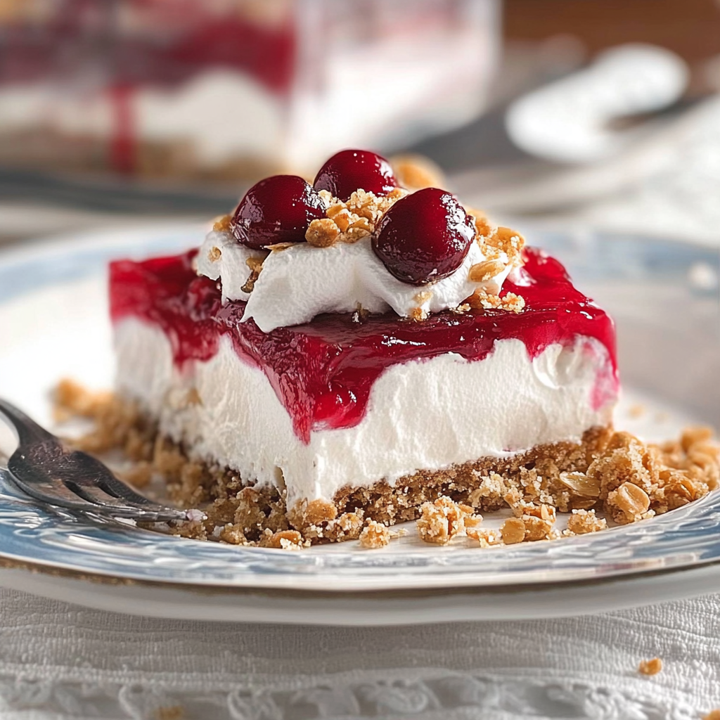 Recipe preparation for Cranberry Pretzel Salad