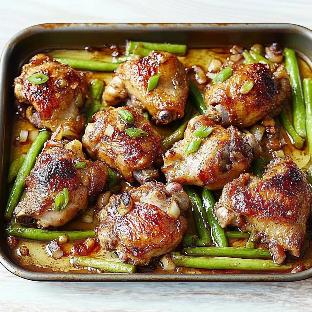 Recipe preparation for Sticky Chinese Five-Spice Chicken Traybake