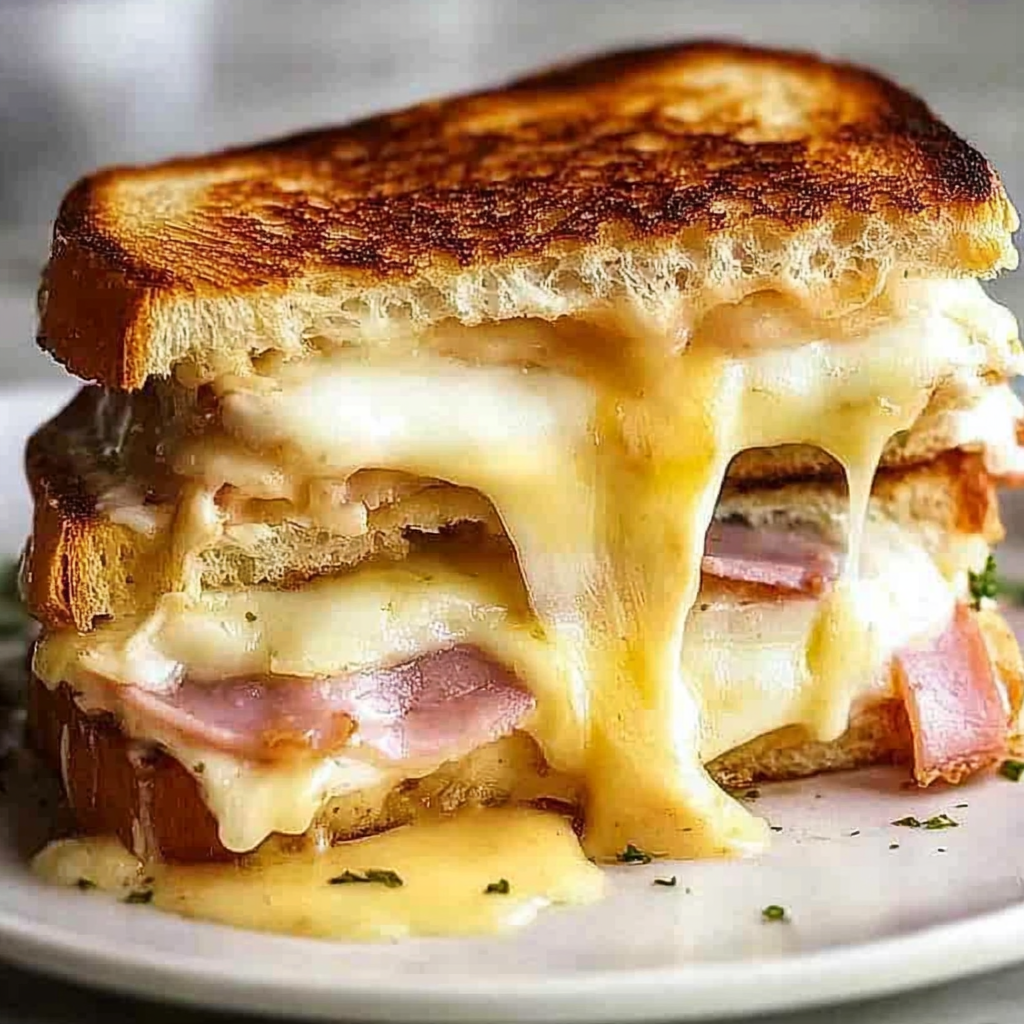 Recipe preparation for Croque Monsieur