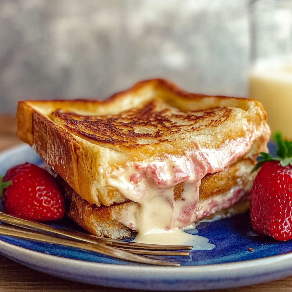 Recipe preparation for Stuffed French Toast
