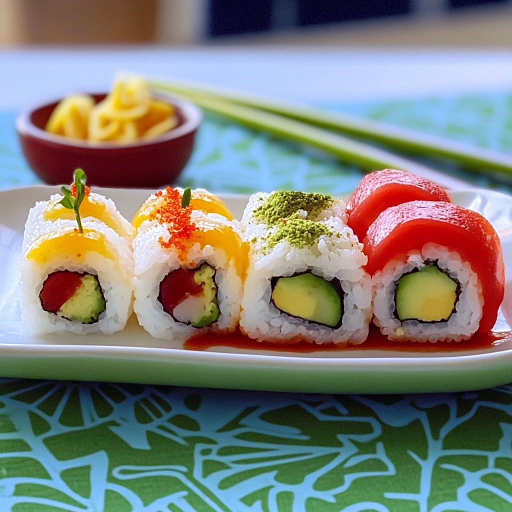Recipe preparation for Dessert Sushi