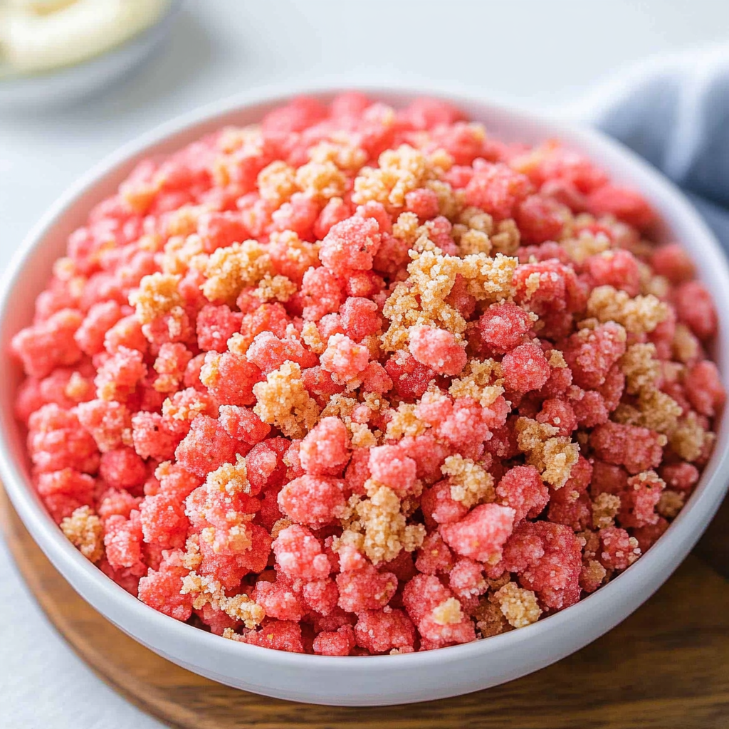 Recipe preparation for Strawberry Crunch
