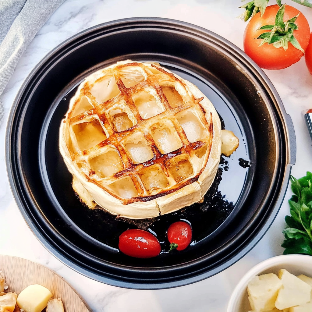 Recipe preparation for Air Fried Brie