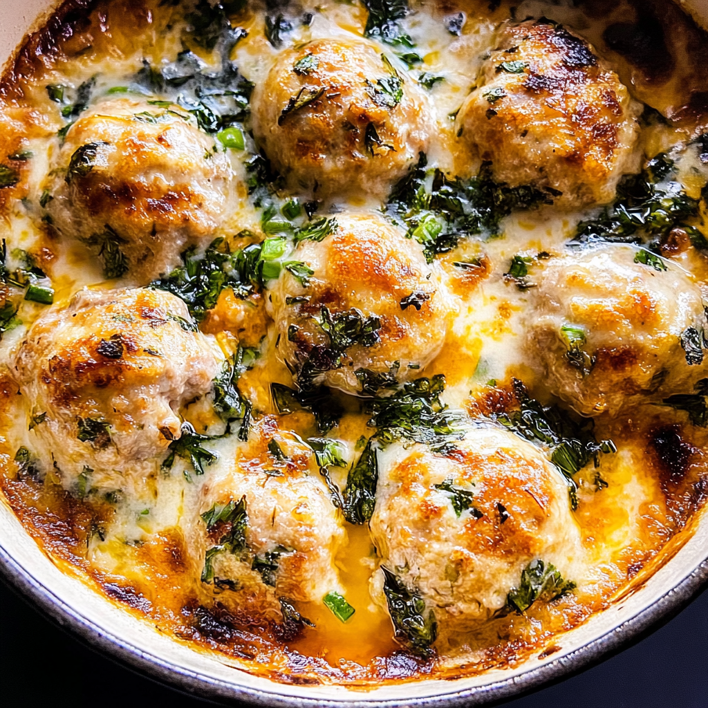 Recipe preparation for Baked Lemon Rosemary Chicken Meatballs