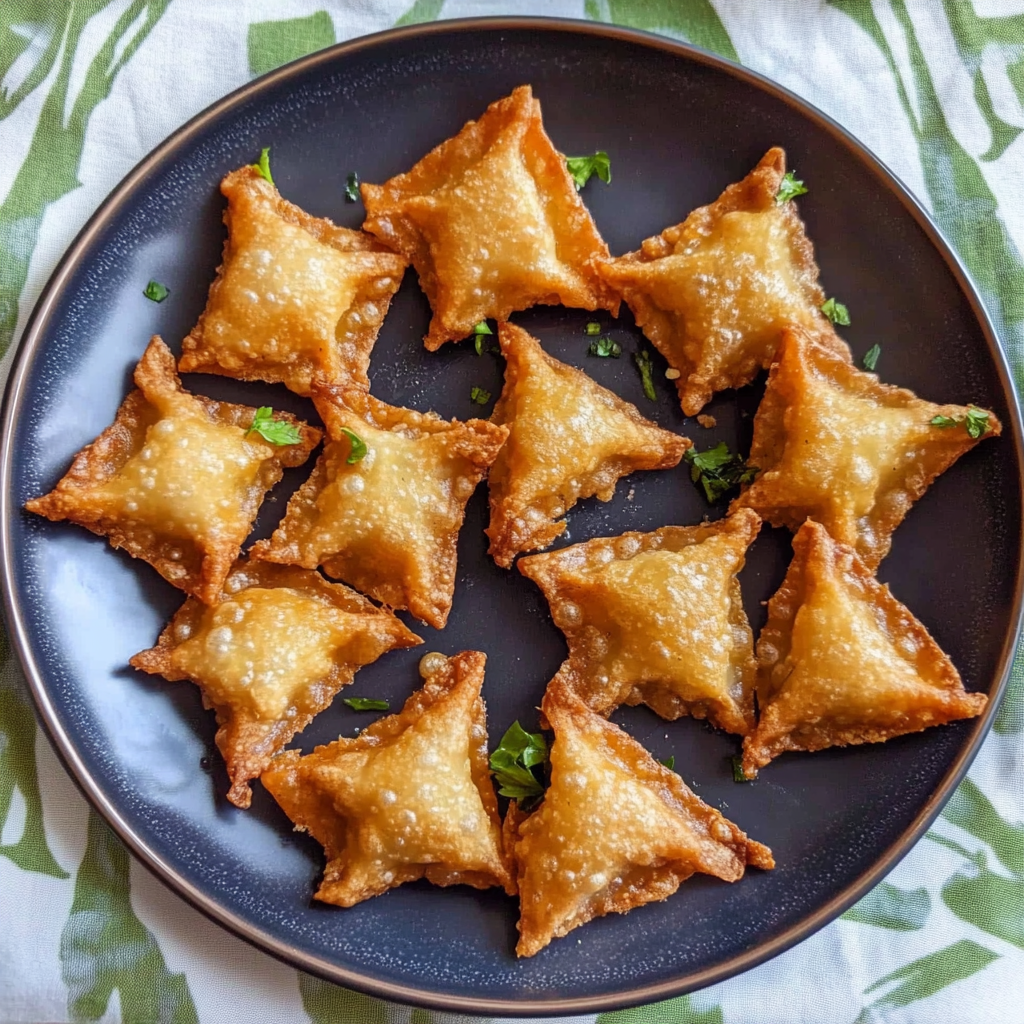 Recipe preparation for Buffalo chicken Rangoons