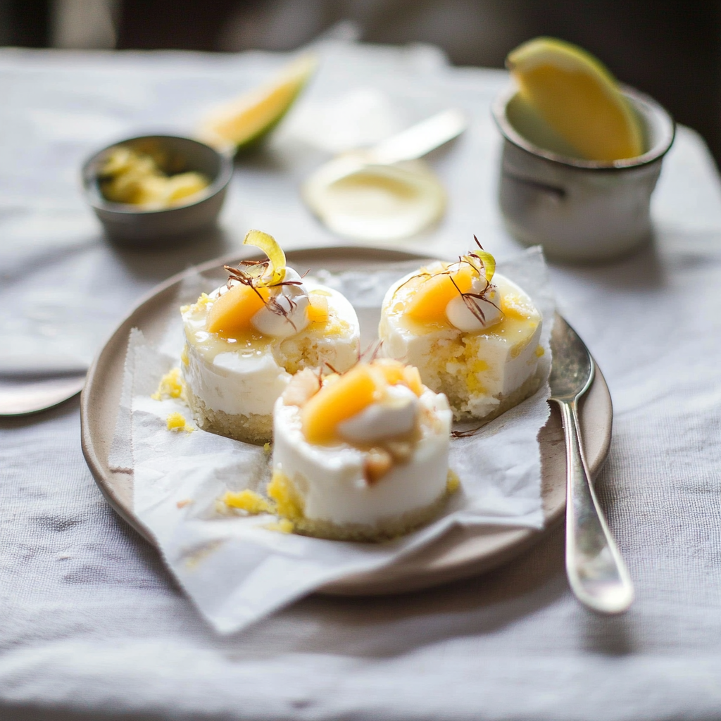Recipe preparation for Mango Coconut Tres Leches Cups
