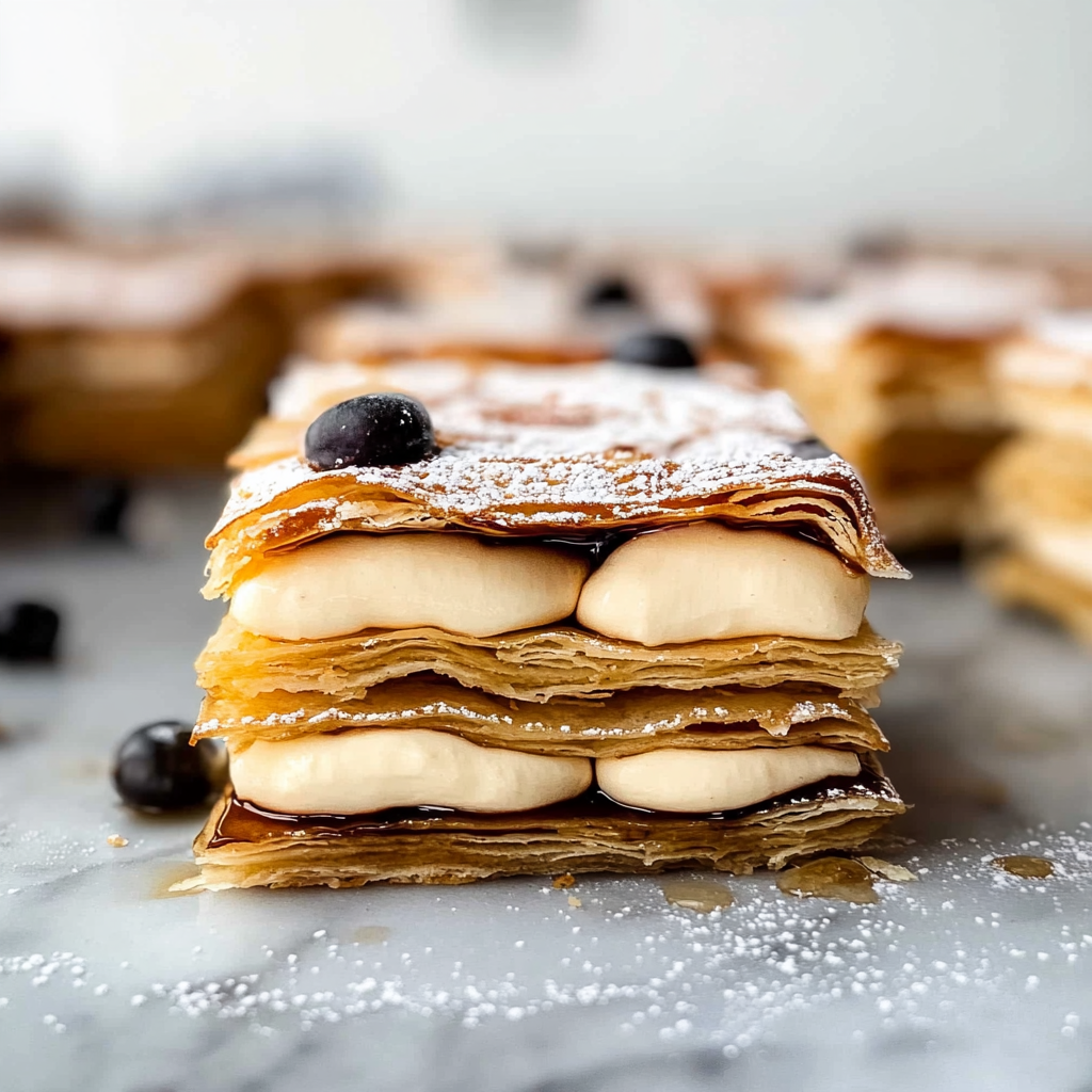 Recipe preparation for Mille Feuille