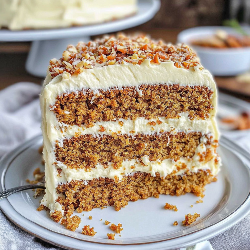 Recipe preparation for Sourdough Carrot Cake with Cream Cheese Frosting