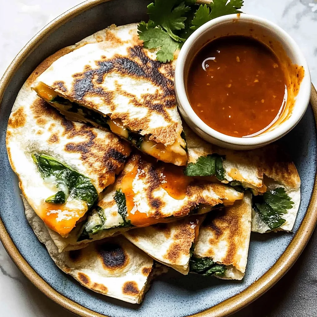 Cheese Spinach Quesadillas Cheese Spinach Quesadillas