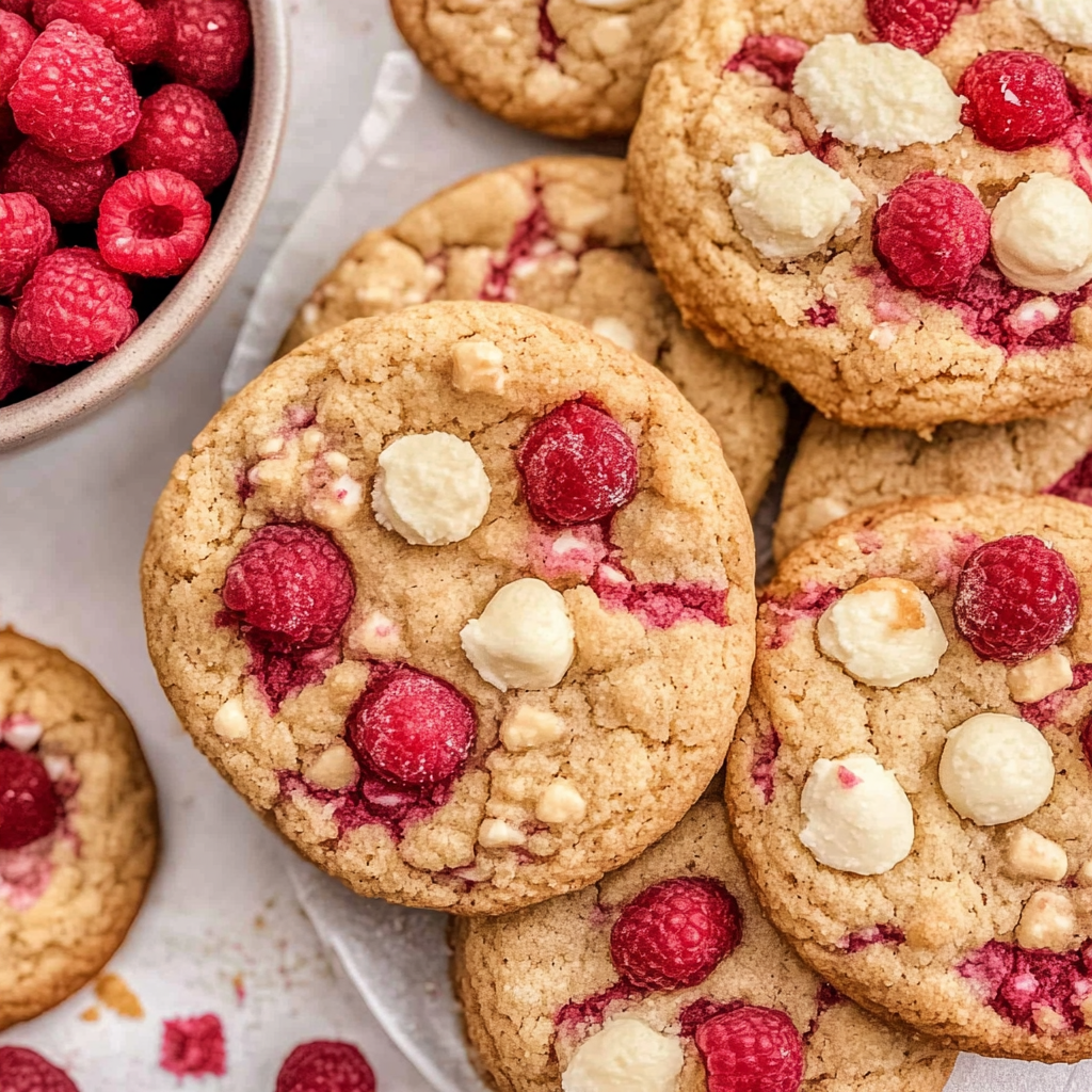 Recipe preparation for Raspberry Cheesecake Cookies