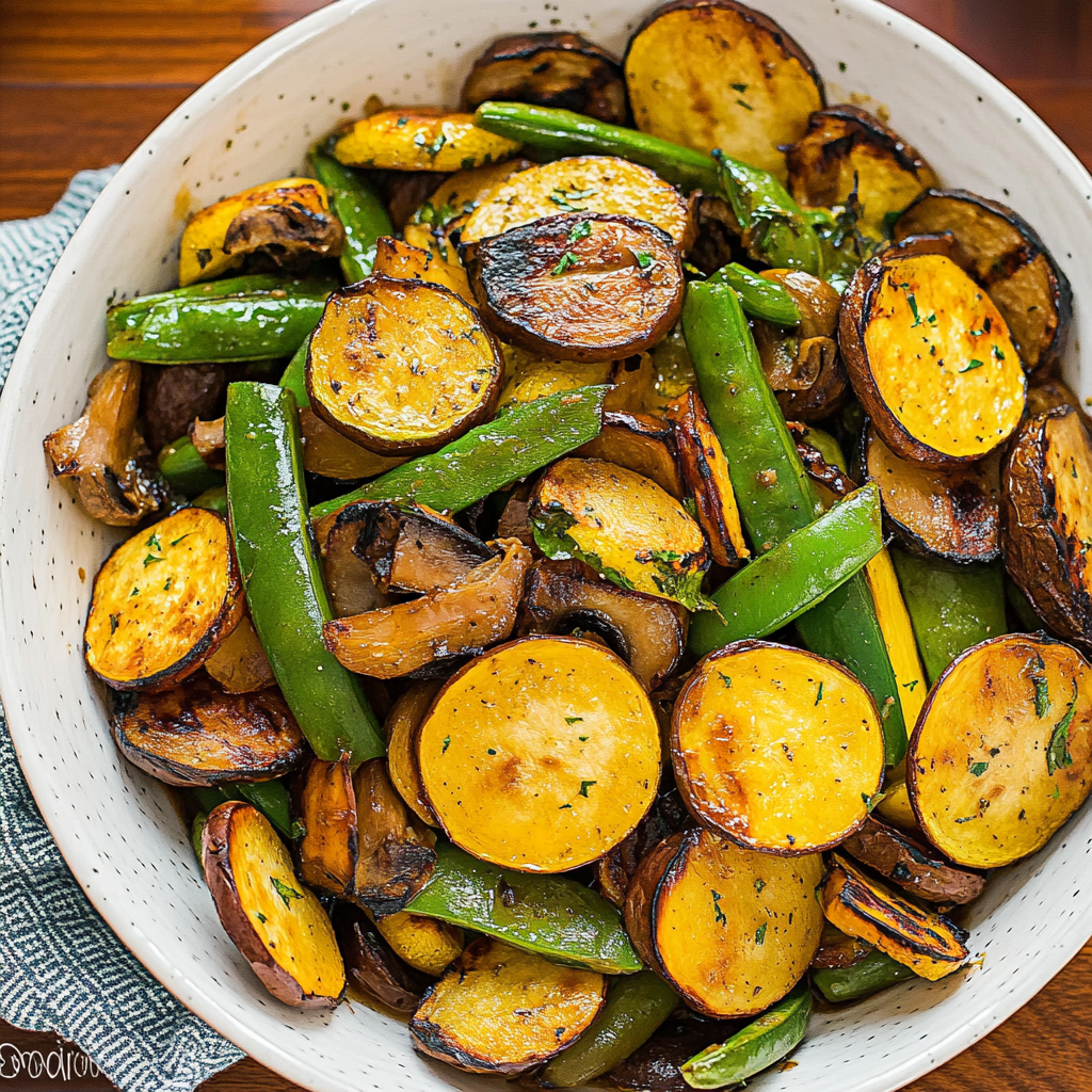 Recipe preparation for Balsamic Grilled Veggies
