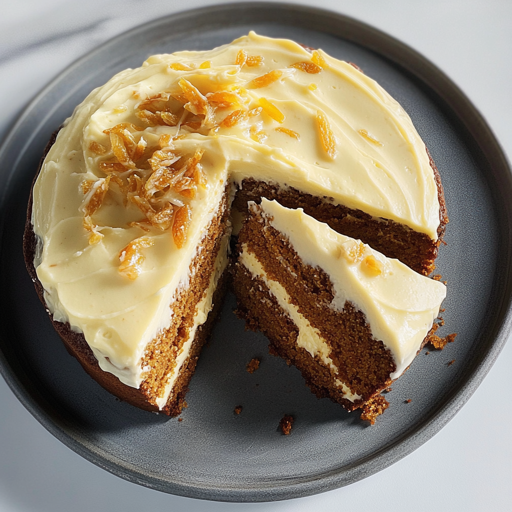 Recipe preparation for Rum Raisin Carrot Cake